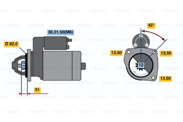 BOSCH Стартер 0 001 231 004