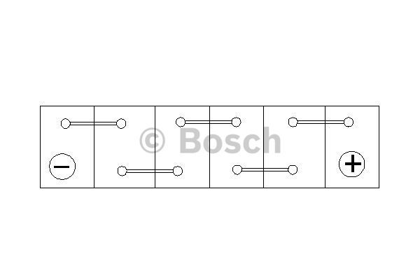 BOSCH Startera akumulatoru baterija 0 092 S40 100