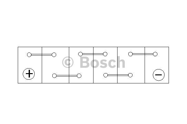 BOSCH Стартерная аккумуляторная батарея 0 092 S40 190