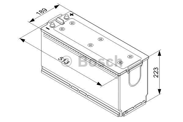 BOSCH Startera akumulatoru baterija 0 092 T40 760