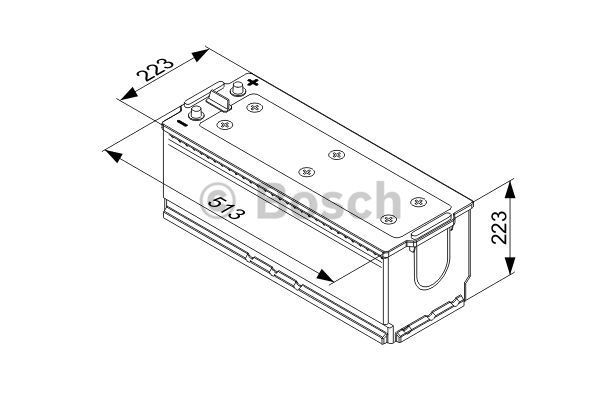 BOSCH Стартерная аккумуляторная батарея 0 092 T40 780