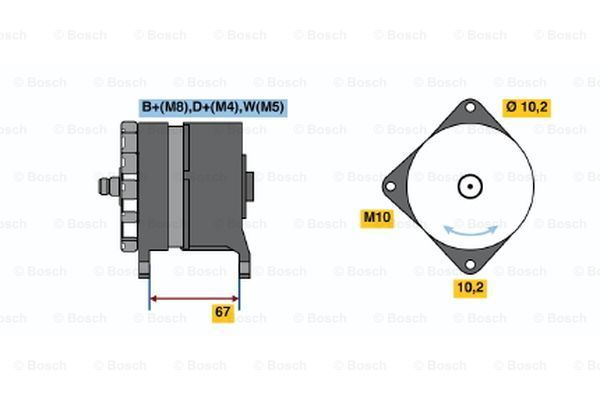 BOSCH Генератор 0 120 468 131