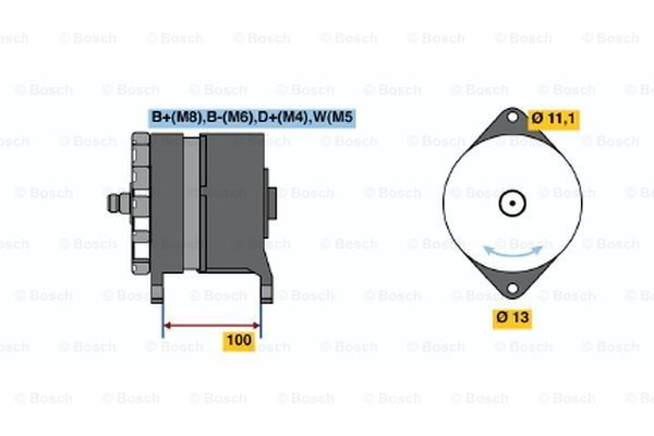 BOSCH Генератор 0 120 468 135