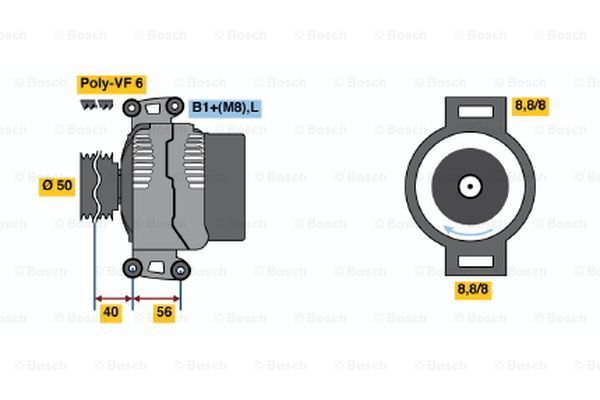 BOSCH Ģenerators 0 124 325 093