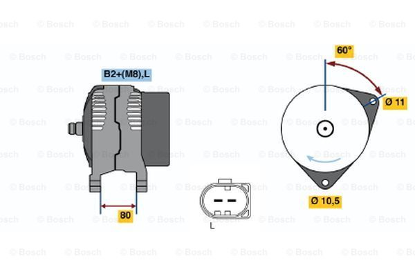 BOSCH Ģenerators 0 124 525 125