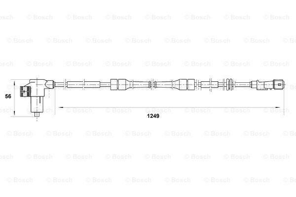 BOSCH Devējs, Riteņu griešanās ātrums 0 265 006 200