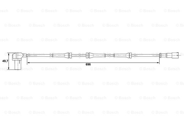 BOSCH Devējs, Riteņu griešanās ātrums 0 265 006 409