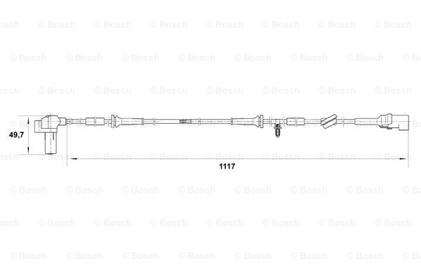 BOSCH Devējs, Riteņu griešanās ātrums 0 265 006 458