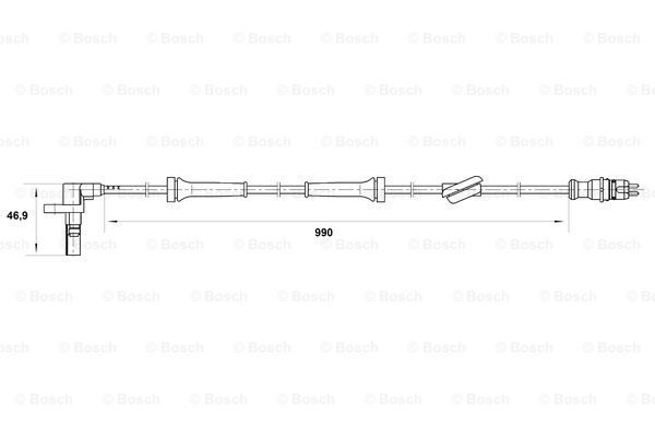 BOSCH Devējs, Riteņu griešanās ātrums 0 265 007 036