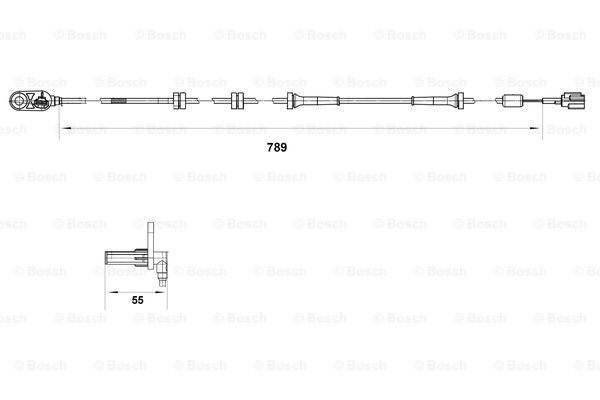 BOSCH Devējs, Riteņu griešanās ātrums 0 265 007 465