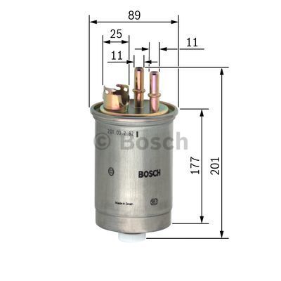 BOSCH Degvielas filtrs 0 450 906 308