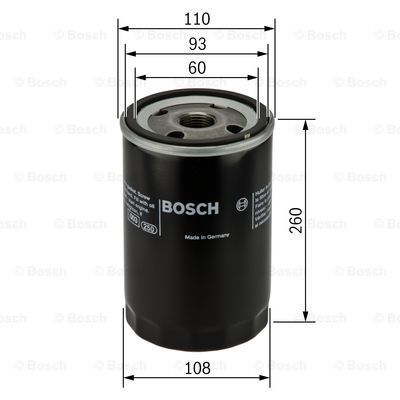 BOSCH Eļļas filtrs 0 451 104 018