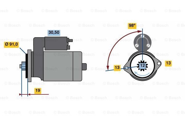 BOSCH Starteris 0 986 023 840