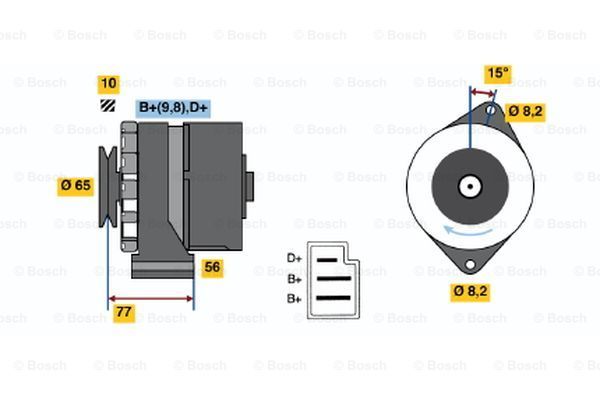 BOSCH Ģenerators 0 986 030 620