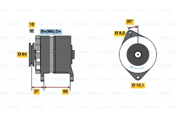 BOSCH Генератор 0 986 033 970