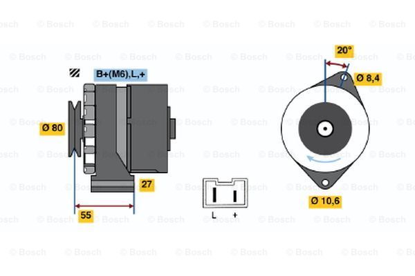 BOSCH Генератор 0 986 034 761