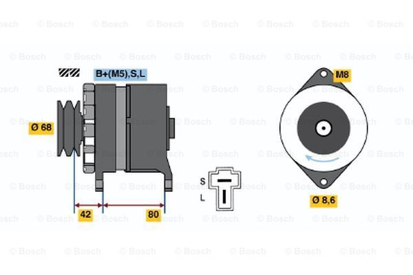 BOSCH Ģenerators 0 986 035 431