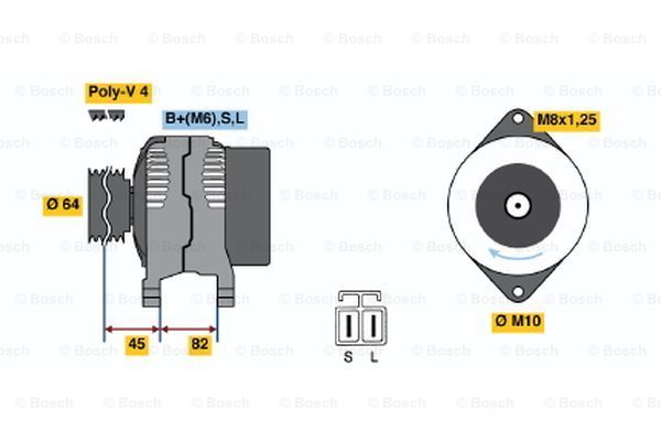 BOSCH Ģenerators 0 986 038 281