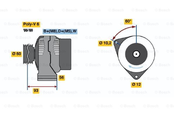 BOSCH Генератор 0 986 040 400