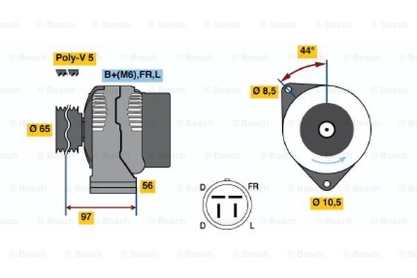 BOSCH Ģenerators 0 986 040 830