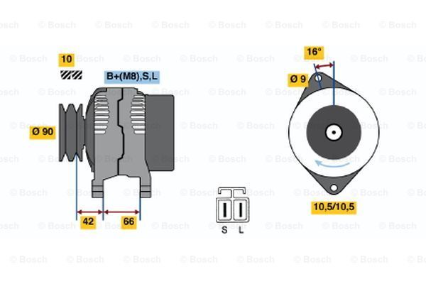 BOSCH Ģenerators 0 986 045 521