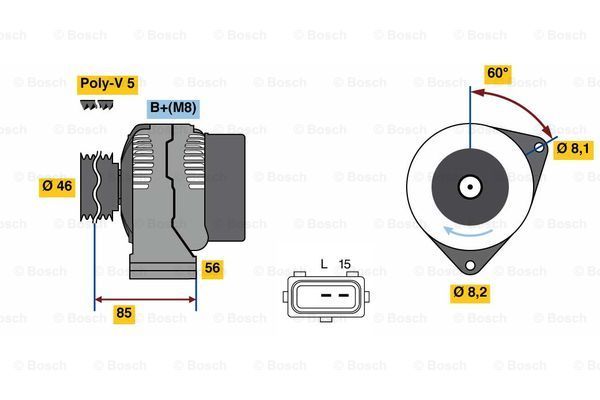 BOSCH Генератор 0 986 049 620