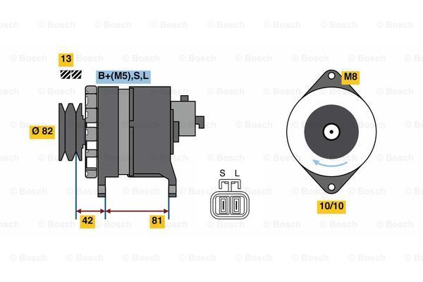 BOSCH Ģenerators 0 986 080 170