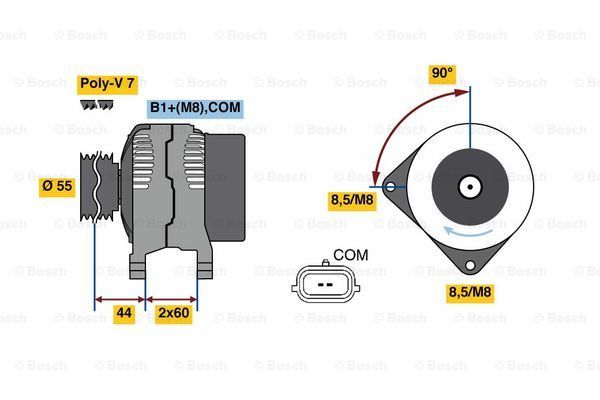 BOSCH Ģenerators 0 986 081 080