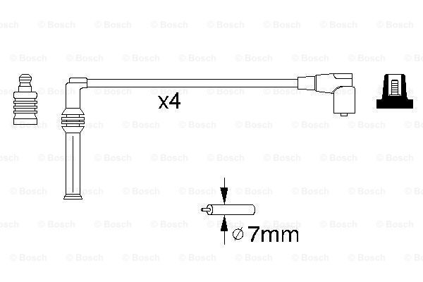 BOSCH Комплект проводов зажигания 0 986 356 809