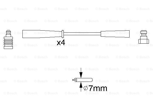 BOSCH Комплект проводов зажигания 0 986 356 817