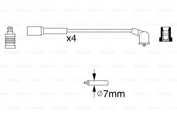 BOSCH Комплект проводов зажигания 0 986 356 942