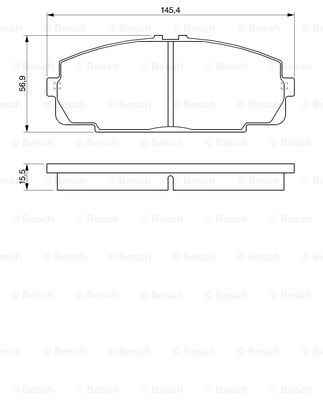 BOSCH Комплект тормозных колодок, дисковый тормоз 0 986 424 319