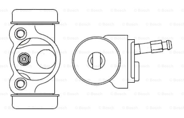 BOSCH Riteņa bremžu cilindrs 0 986 475 900