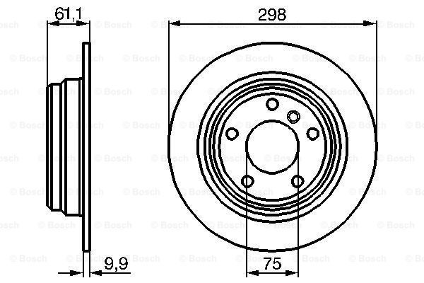 BOSCH Тормозной диск 0 986 478 425