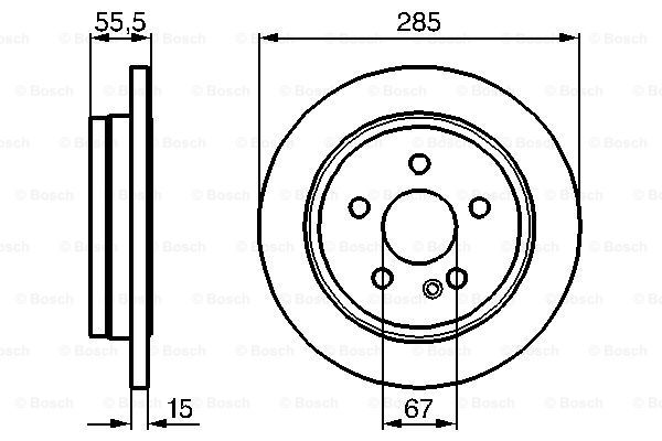 BOSCH Тормозной диск 0 986 478 469