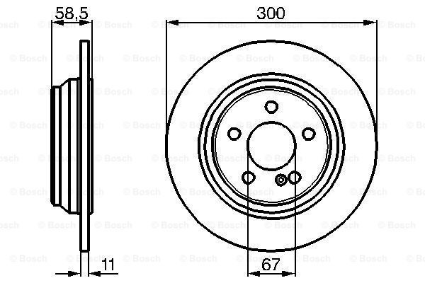 BOSCH Тормозной диск 0 986 478 472