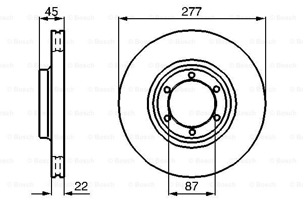 BOSCH Тормозной диск 0 986 478 635