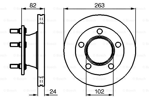 BOSCH Тормозной диск 0 986 478 643