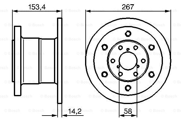 BOSCH Тормозной диск 0 986 478 647