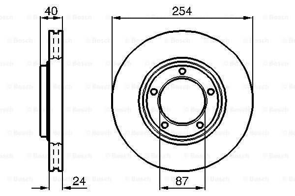 BOSCH Тормозной диск 0 986 478 663