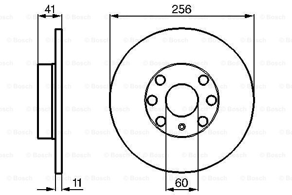 BOSCH Тормозной диск 0 986 478 880