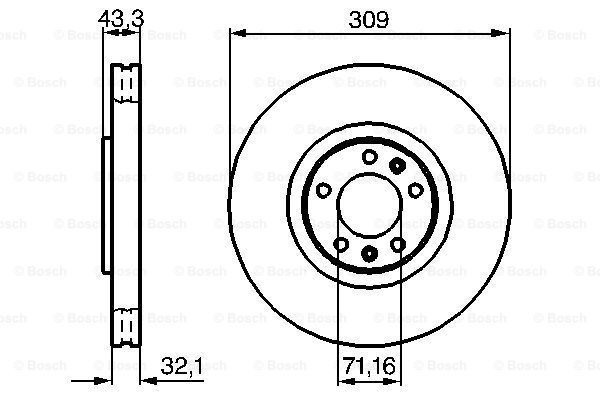 BOSCH Bremžu diski 0 986 479 027