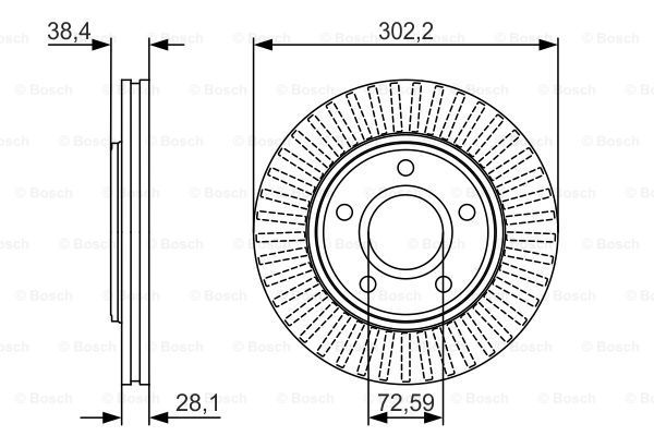 BOSCH Тормозной диск 0 986 479 046