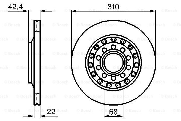 BOSCH Тормозной диск 0 986 479 062