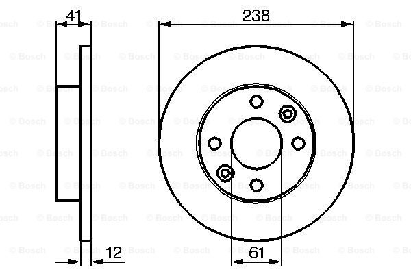 BOSCH Тормозной диск 0 986 479 165