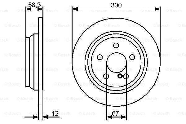 BOSCH Тормозной диск 0 986 479 414