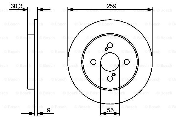 BOSCH Тормозной диск 0 986 479 420