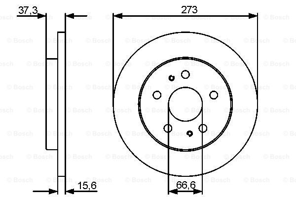 BOSCH Тормозной диск 0 986 479 432