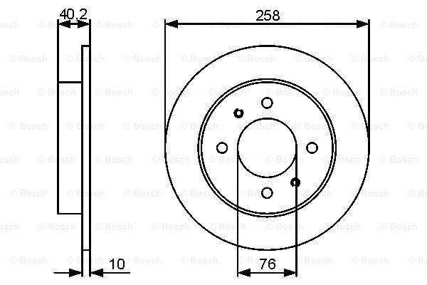 BOSCH Тормозной диск 0 986 479 484