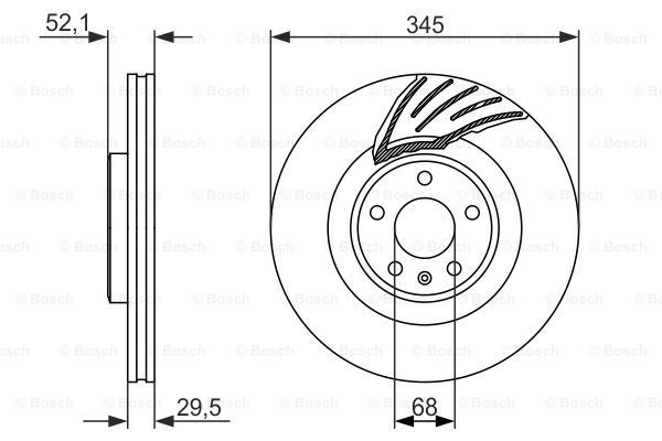 BOSCH Тормозной диск 0 986 479 590